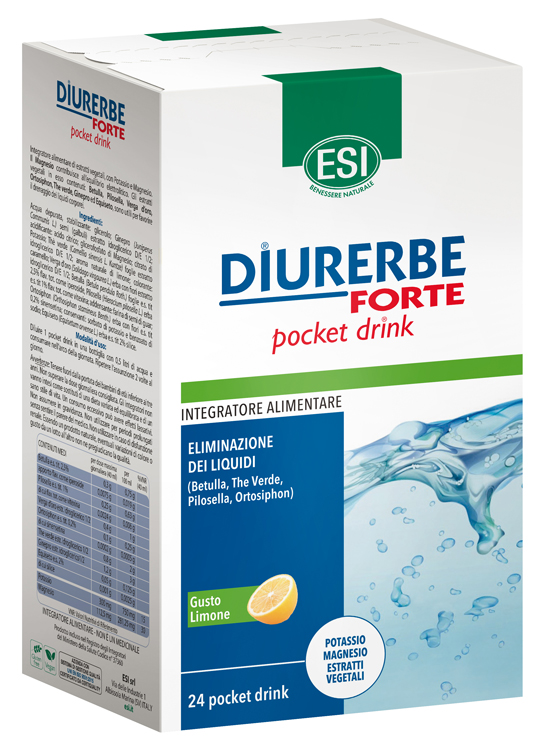 ESI DIURERBE FORTE POCKET DRINK LIMONE 24 X 20 ML - Farmaciapacini.it
