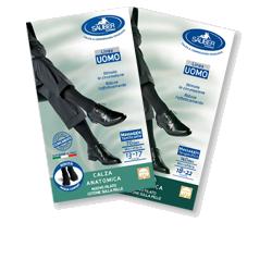 CALZA UOMO COTONE 140 DENARI GRANDE NERO - Farmaciapacini.it