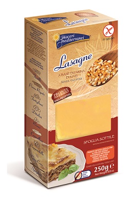 PIACERI MEDITERRANEI PASTA FARINA MAIS LASAGNE 250 G - Farmaciapacini.it