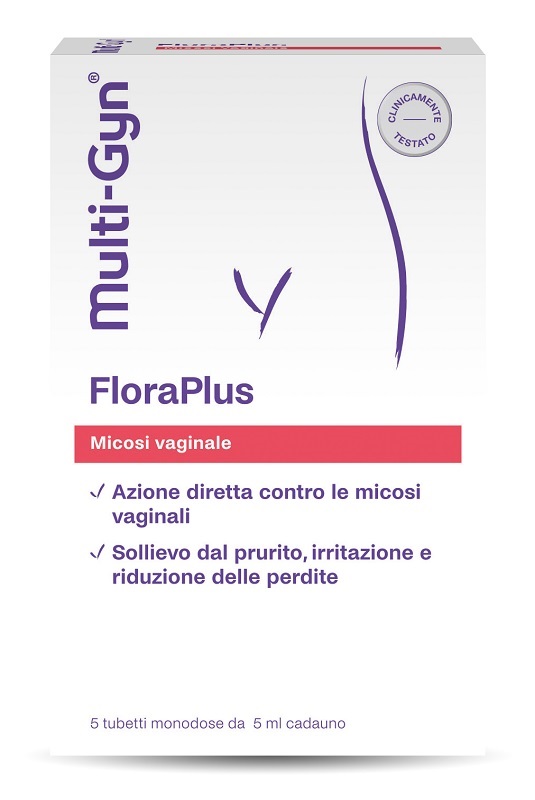 FLORAPLUS MULTI-GYN CANDIDOSI VAGINALE 5 TUBETTI X 5 ML - Farmaciapacini.it