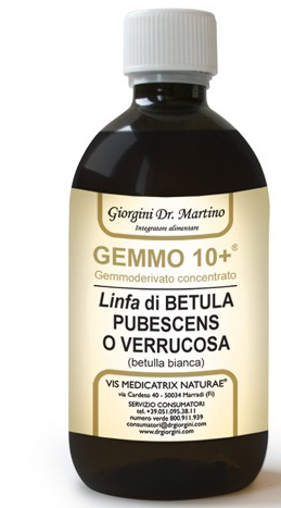 GEMMO 10+ BETULLA B LINFA 500 ML LIQUIDO ANALCOLICO - Farmaciapacini.it