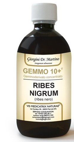 GEMMO 10+ RIBES NERO 500 ML LIQUIDO ANALCOLICO - Farmaciapacini.it
