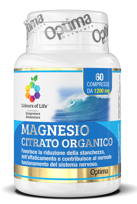 COLOURS OF LIFE MAGNESIO CITRATO ORGANICO 60 COMPRESSE 1200  MG - Farmaciapacini.it