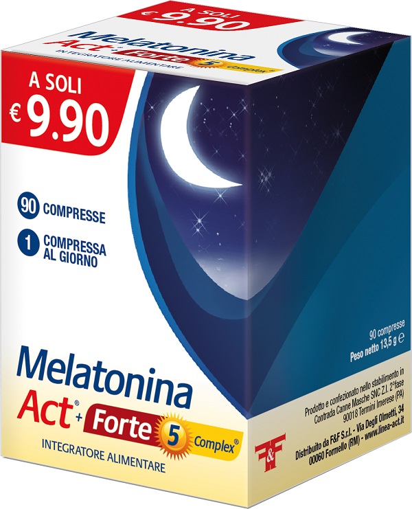 MELATONINA ACT FORTE 5MG COMPLEX 90 COMPRESSE - Farmaciapacini.it