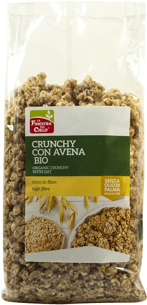 FSC CRUNCHY CON AVENA BIO AD ALTO CONTENUTO DI FIBRE CON OLIO DI GIRASOLE SENZA OLIO DI PALMA 375 G - Farmaciapacini.it