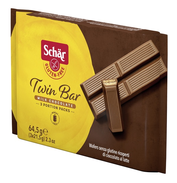 SCHAR TWIN WAFER CIOCCOLATO AL LATTE 3 BARRETTE X 21,5 G - Farmaciapacini.it