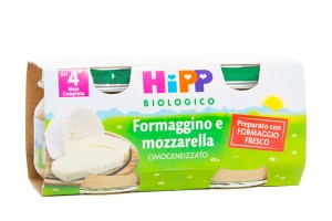 HIPP BIO OMOGENEIZZATO FORMAGGINO MOZZARELLA 2X80 G - Farmaciapacini.it