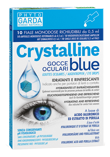 CRYSTALLINE BLUE GOCCE OCULARI MONODOSE 10 FIALE 0,5 ML  - Farmaciapacini.it
