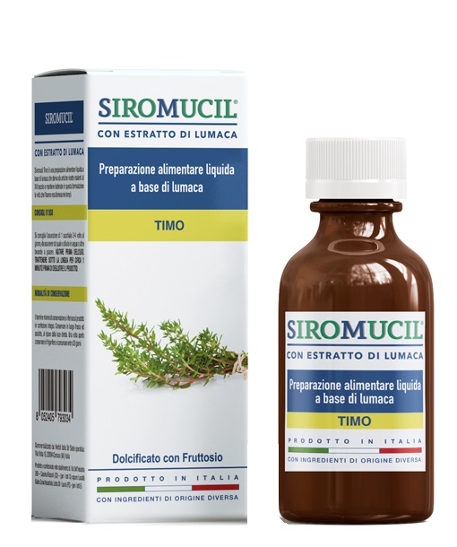 SIROMUCIL PREPARATO ALIMENTARE CON ESTRATTO DI LUMACA AL TIMO 150 ML - Farmaciapacini.it