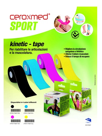 CEROXMED SPORT KINETIC TAPE BLU 1 PEZZO - Farmaciapacini.it