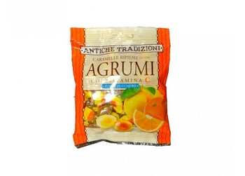 ANTICHE TRADIZIONI CARAMELLE RIPIENE CON VITAMINA C GUSTO AGRUMI 60 G - Farmaciapacini.it