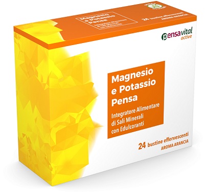 MAGNESIO E POTASSIO ARANCIA PENSA 24 BUSTINE EFFERVESCENTI - Farmaciapacini.it