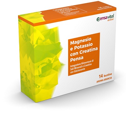 MAGNESIO E POTASSIO CON CREATINA ARANCIA PENSA 14 BUSTINE - Farmaciapacini.it