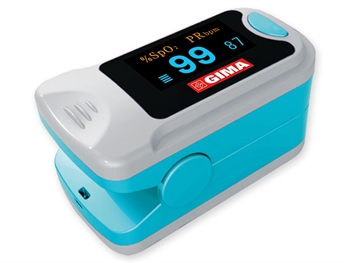 PULSOSSIMETRO DA DITO PULSOXIMETRO OXY-3 CON DISPLAY PER MISURAZIONE DIOSSIGENO NEL SANGUE E BATTITO CARDIACO CON CORDINO E BATTERIE - Farmaciapacini.it