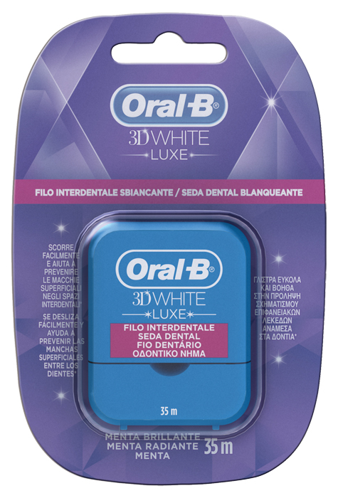 ORALB 3D WHITE LUXE FILO INTERDENTALE 35 METRI - Farmaciapacini.it