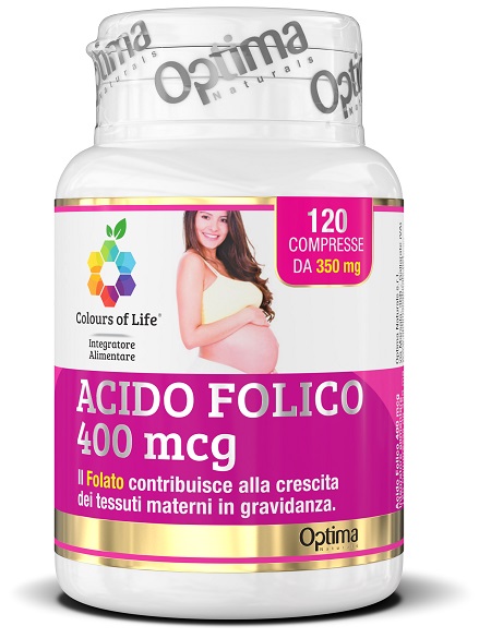 COLOURS OF LIFE ACIDO FOLICO 400 MCG 120 COMPRESSE 350 MG - Farmaciapacini.it
