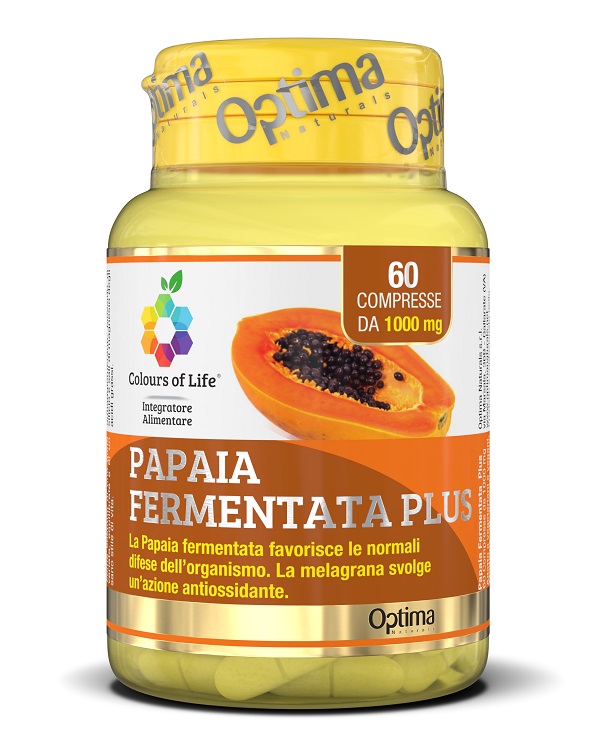 COLOURS OF LIFE FERMENTA PAPAIA PLUS 60 COMPRESSE 1000 MG - Farmaciapacini.it
