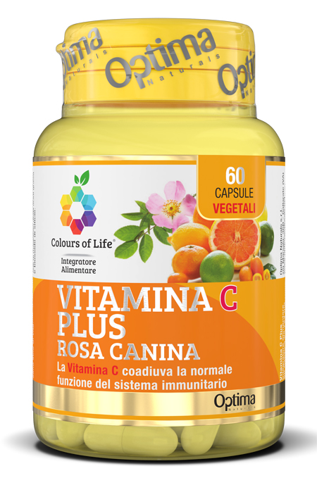COLOURS OF LIFE VITAMINA C PLUS ROSA CANINA 60 CAPSULE VEGETALI 724 MG - Farmaciapacini.it