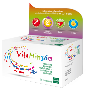 VITAMIN 360 MULTIVITAMINICO MULTIMINERALE 70 COMPRESSE ASTUCCIO 93,10 G - Farmaciapacini.it