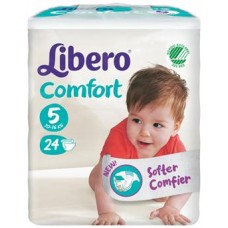 LIBERO COMFORT 5 PANNOLINO PER BAMBINO TAGLIA 10-14KG 24 PEZZI - Farmaciapacini.it