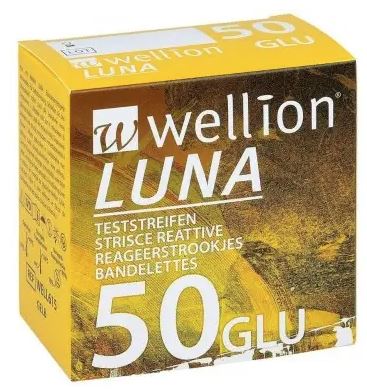 WELLION LUNA 50 STRIPS STRISCE PER MISURAZIONE GLICEMIA - Farmaciapacini.it