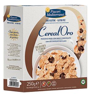 PIACERI MEDITERRANEI CEREALORO FIOCCHI RISO MAIS E CIOCCOLATO 250 G - Farmaciapacini.it
