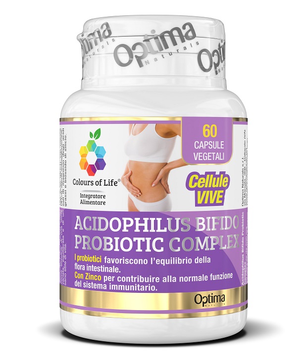 COLOURS OF LIFE ACIDOPHILUS BIFIDO COMPLEX 60 CAPSULE VEGETALI 500 MG - Farmaciapacini.it