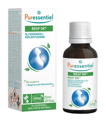 MISCELA RESP OK OLI ESSENZIALI PER DIFFUSIONE 30 ML PURESSENTIEL ECOCERT - Farmaciapacini.it