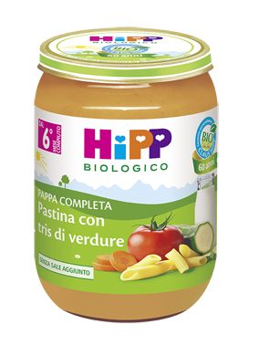 HIPP BIO HIPP BIO PAPPA PRONTA PAST TRIS DI VERDURE 190 G - Farmaciapacini.it