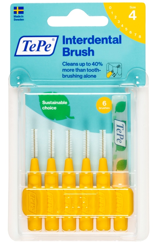 TEPE SCOVOLINO GIALLO 0,7 MM 6 PEZZI - Farmaciapacini.it