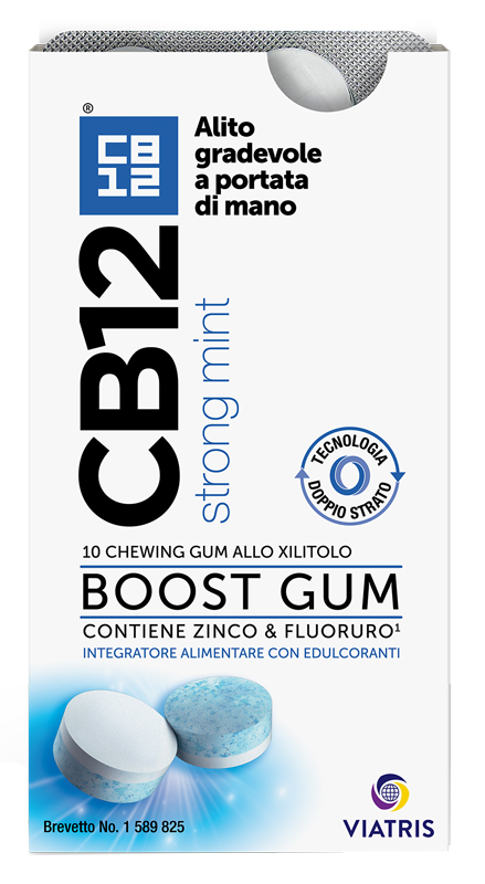 CB12 BOOST 10 CHEWING-GUM ZINCO E FLUORURO NEW FORMULATION - Farmaciapacini.it
