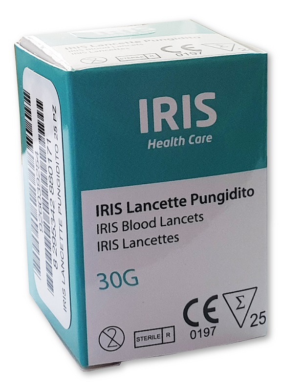 LANCETTE PUNGIDITO IRIS 25 PEZZI - Farmaciapacini.it