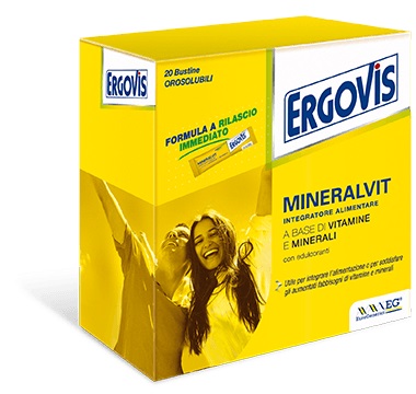 ERGOVIS MINERALVIT 20 BUSTE OROSOLUBILI 30 G - Farmaciapacini.it