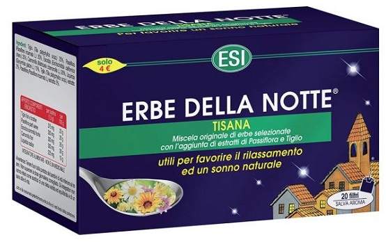 ESI ERBE DELLA NOTTE TISANA 20 FILTRI ASTUCCIO 40 G - Farmaciapacini.it