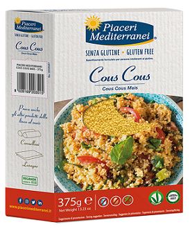 PIACERI MEDITERRANEI COUS COUS DI MAIS 375 G - Farmaciapacini.it