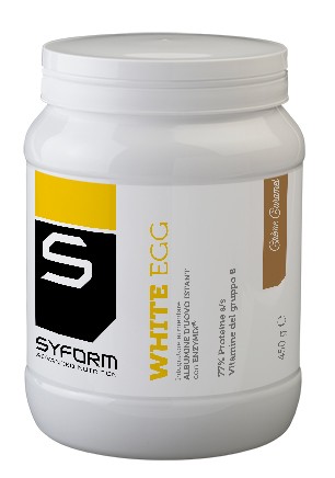 WHITE EGG INTEGRATORE IN POLVERE AL GUSTO DI CREME CARAMEL 450 G - Farmaciapacini.it