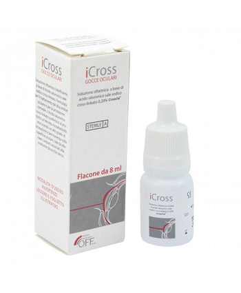 ICROSS GOCCE OCULARI SOLUZIONE OFTALMICA ACIDO IALURONICO CROSS-LINKATO 0,2% 8 ML - Farmaciapacini.it