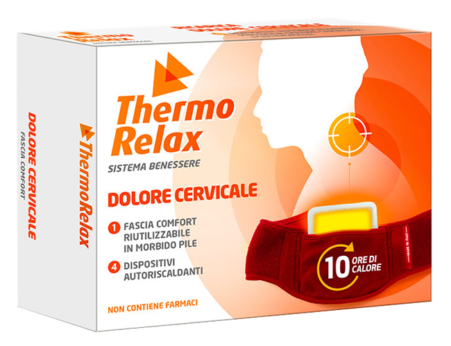 THERMORELAX FASCIA DOLORE CERVICALE+4 DISPOSITIVI AUTORISCALDANTI - Farmaciapacini.it