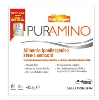 NUTRAMIGEN PURAMINO BARATTOLO 400 G - Farmaciapacini.it