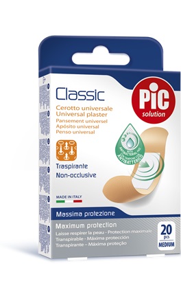 CEROTTO PIC CLASSIC 19X72 MM ANTIBATTERICO 20 PEZZI - Farmaciapacini.it