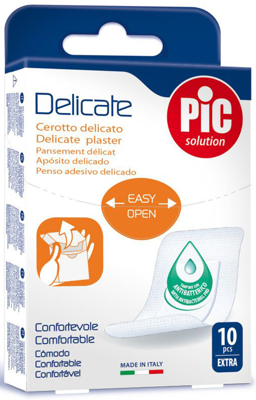CEROTTO PIC DELICATE EXTRA ANTIBATTERICO 10 PEZZI - Farmaciapacini.it
