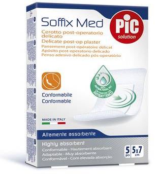 CEROTTO PIC SOFFIX MED IN TNT 5X7 CM ANTIBATTERICO 5 PEZZI - Farmaciapacini.it