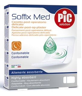 CEROTTO PIC SOFFIX MED IN TNT CON TAMPONE CENTRALE ASSORBENTE STERILE MONOUSO 30X10 CM STERILI ANTIBATTERICO 3 PEZZI - Farmaciapacini.it