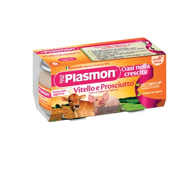PLASMON OMOGENEIZZATO VITELLO - PROSCIUTTO 4 X 80 G - Farmaciapacini.it