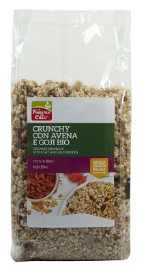 FSC CRUNCHY CON AVENA E BACCHE DI GOJI BIO CON OLIO DI GIRASOLE SENZA OLIO DI PALMA 375 G - Farmaciapacini.it