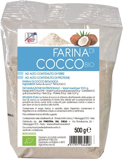 FSC FARINA DI COCCO BIO AD ALTO CONTENUTO DI FIBRA 500 G - Farmaciapacini.it