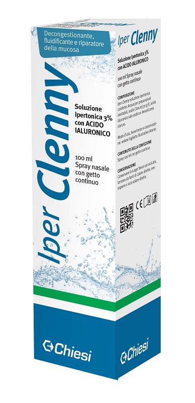 IPER CLENNY SPRAY NASALE EROGAZIONE CONTINUA SOLUZIONE IPERTONICA CON ACIDO IALURONICO 100 ML - Farmaciapacini.it