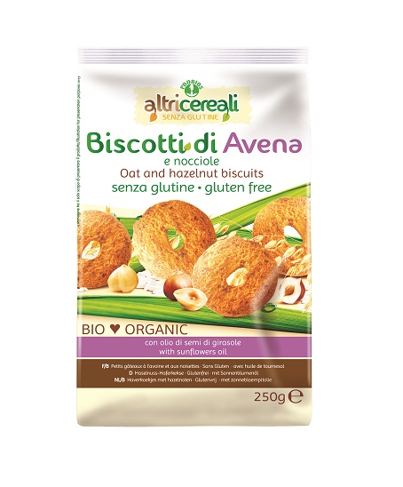 ALTRICEREALI BISCOTTI ALL'AVENA/NOCCIOLE BIO 250 G - Farmaciapacini.it