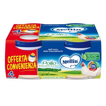 MELLIN OMOGENEIZZATO POLLO 4X80 G - Farmaciapacini.it
