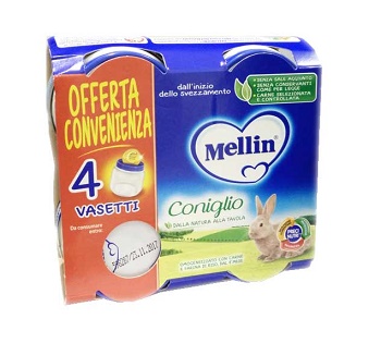 MELLIN OMOGENEIZZATO CONIGLIO 4X80 G - Farmaciapacini.it